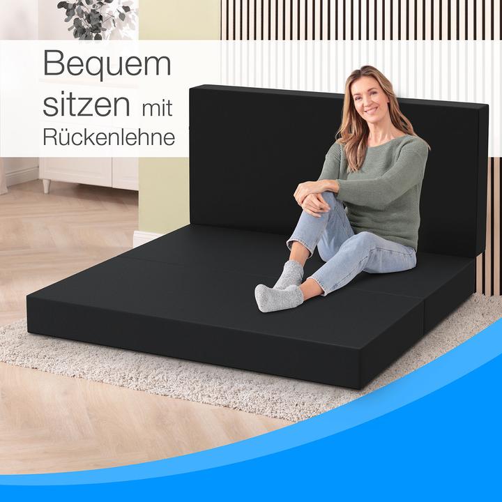 Image du produit Bestschlaf Klappmatratze, 3-teilige Faltmatratze, Reisebett, Gästematratze (120 x 195 cm, Noyau de mousse)