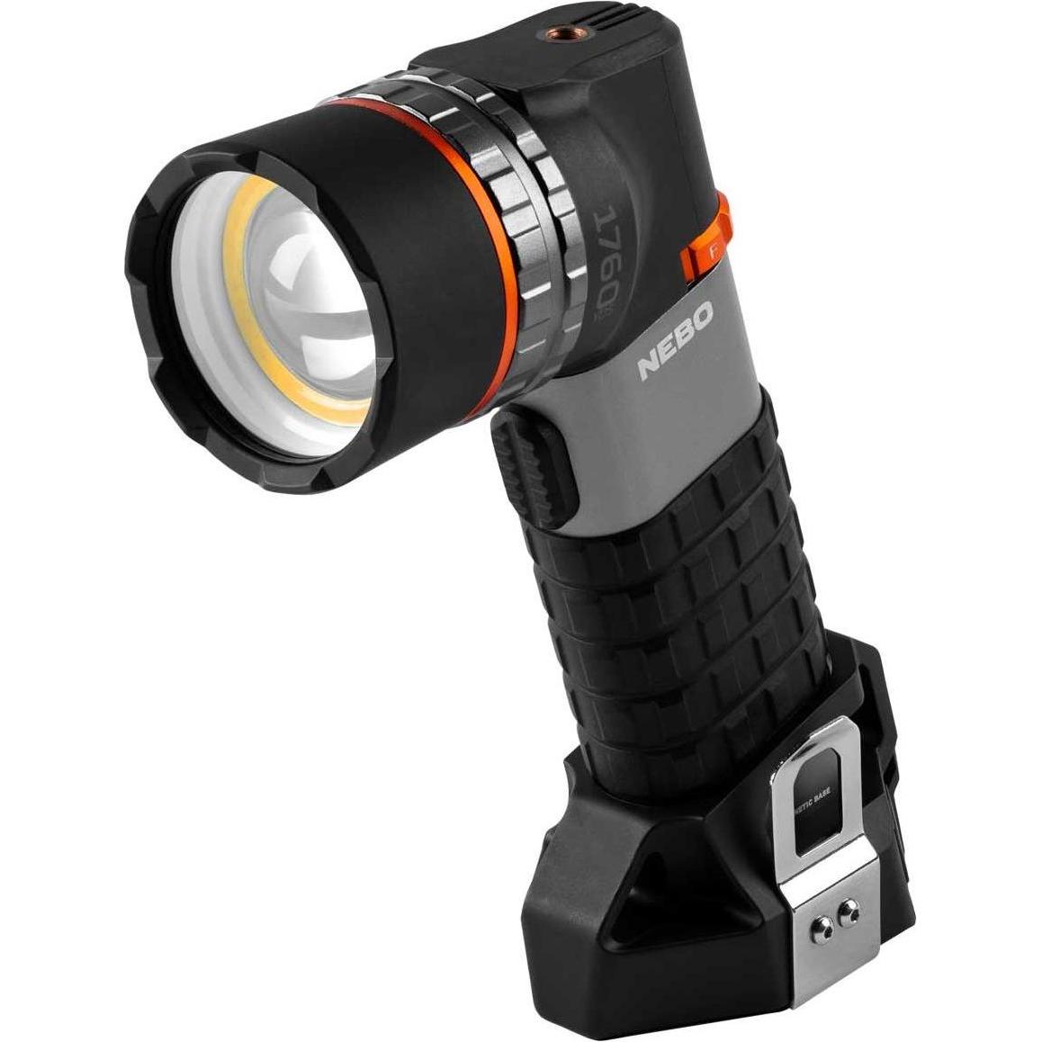 Nebo, Taschenlampe, LUXTREME SL100, Scheinwerfer, 1.600 Meter Reichweite, Lithium-Ionen Akku, 9000 mAh, 3.7V, USB (16 cm...