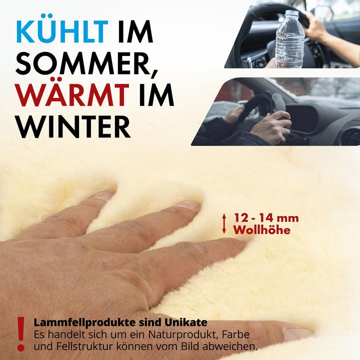 Actual product image Walser Lambskin steering wheel cover car steering wheel cover steering wheel protector genuine lambskin