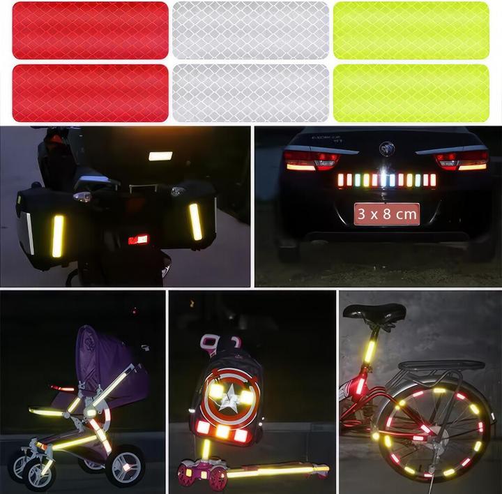 Produktbild X-Tac VisiX Reflektierende Aufklaber, 10er-Set