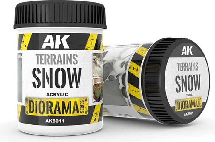 AK Interactive Dioramas - Terrains Snow (250 ml) (Base Acrylique) (250 ml)