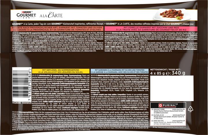 Produktbild Gourmet A la Carte Chefs Fantasies (Adult, 4 Stk., 85 g)