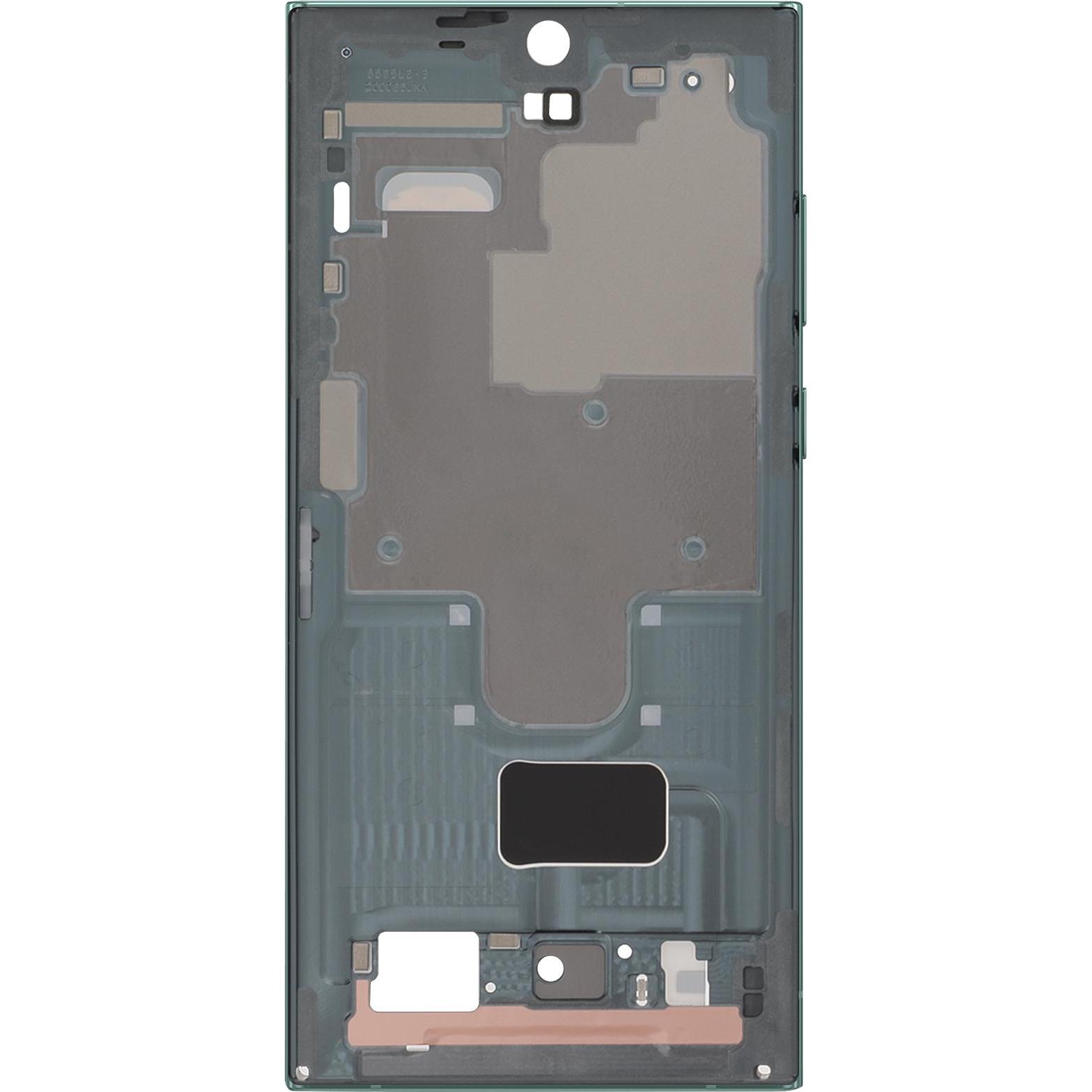Samsung Original Mittelgehäuse Service Pack Galaxy S22 Ultra, Mobilgerät Ersatzteile, Grün