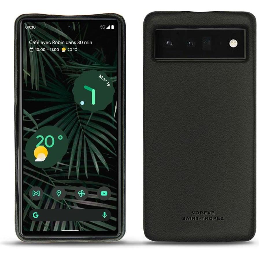 Noreve Lederschutzhülle (Google Pixel 6 Pro), Smartphone Hülle, Schwarz