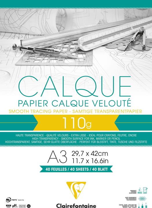 Produktbild Clairefontaine Transparentpapier (110 g/m², 40 x)
