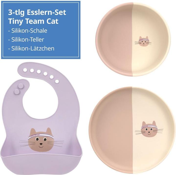 Produktbild Lässig 3-tlg Esslern-Set Silikon - Teller + Schale