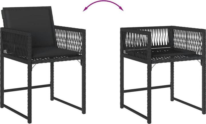 Produktbild vidaXL Garten Essgruppe (110 x 106 x 79 cm)