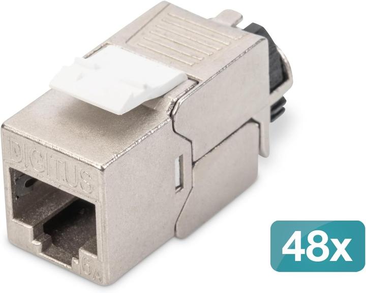 Image du produit Digitus CAT 6A Keystone Jack, blindé, 48 pièces connexion sans outils (Module Keystone)