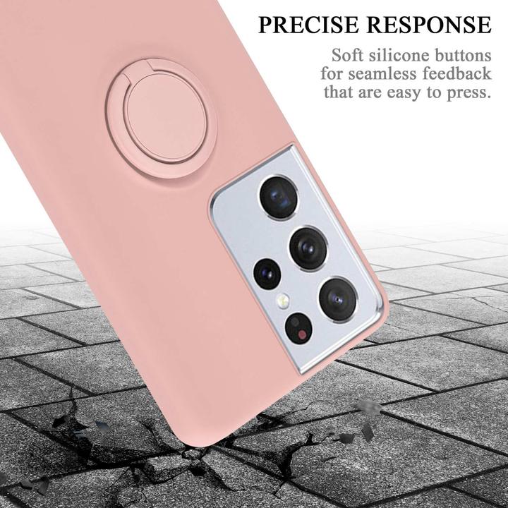 Image du produit Cadorabo TPU Liquid Ring Silicone Case Cover (Samsung Galaxy S22 Ultra)