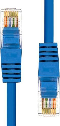 Produktbild ProXtend U/UTP CAT5e PVC AWG 24 CU Blue 0.5M (U/UTP, CAT5e, 0.50 m)