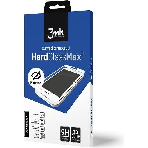 3MK Glass Max Privacy iPhone X Schwarz, Vollbild-Sichtschutz aus Glas (1 Stück, Apple iPhone X), Smartphone Schutzfolie,...