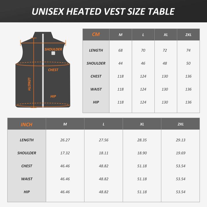 Actual product image iHeat Heated Vest, Black M (M)