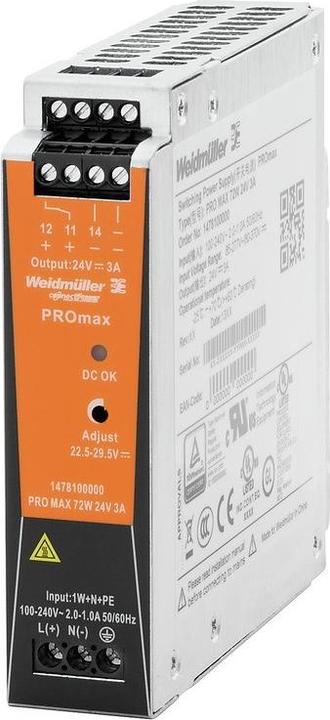 Produktbild Weidmüller Hutschienen-Netzteil (DIN-Rail
