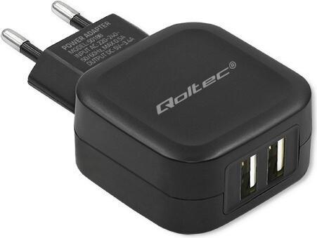 Actual product image Qoltec 50188 Mobile Device Charger Indoor (17 W, 2 ports)