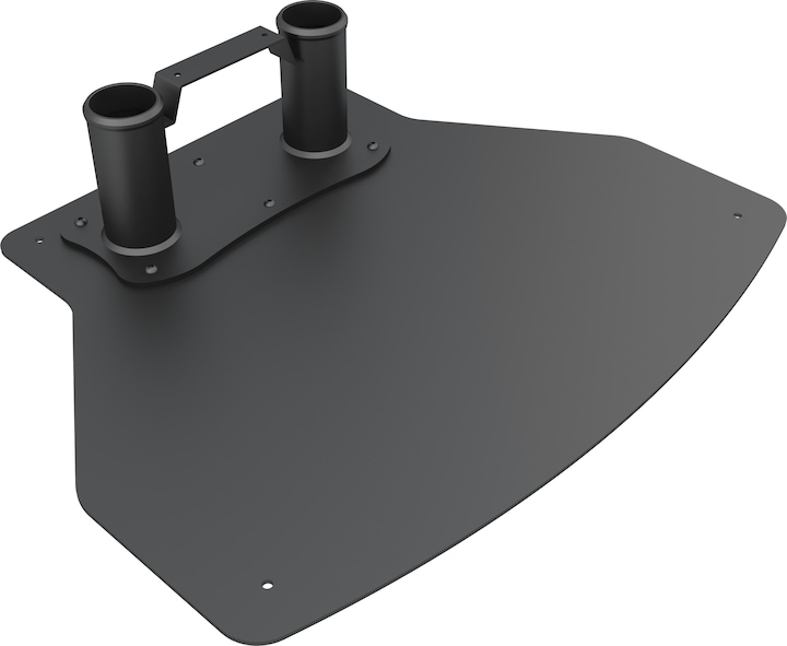 Multibrackets Base plate fixed to floor stand, black, metal