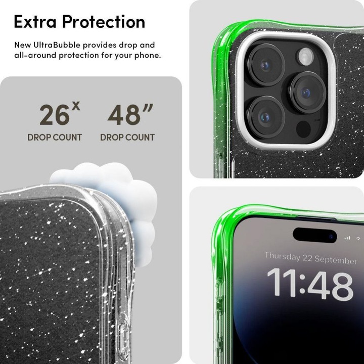 Produktbild Cyrill Cecile iPhone 15 Pro 6.1" glitter clear ACS06764 (Apple iPhone 15 Pro)