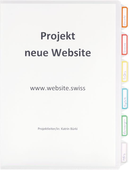 Produktbild Kolma Sichtmappe mit Unterteilungen A4 5 Tabs (A4, 1x)