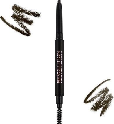 Makeup Revolution Duo Brow Definer (Dark Brown)