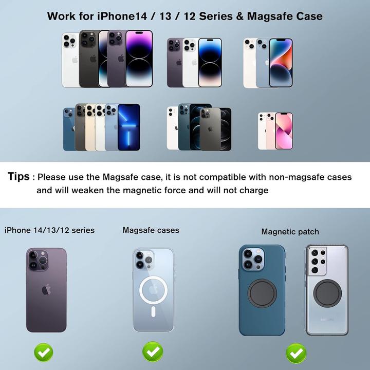 Image du produit Ohlpro Magnetische Autohalterung mit Ladefunktion für iPhone