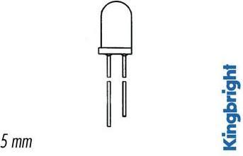 Velleman 5mm Bicoloured Bipolar Led Lamp Red/Green White Diffused