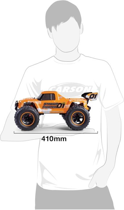 Immagine prodotto Carson 1:10 XS Stadium Fighter 100% RTR arancione (RTR pronto all'uso)
