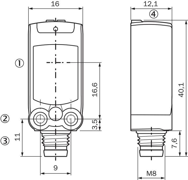 Actual product image Sick Miniature photoelectric sensor