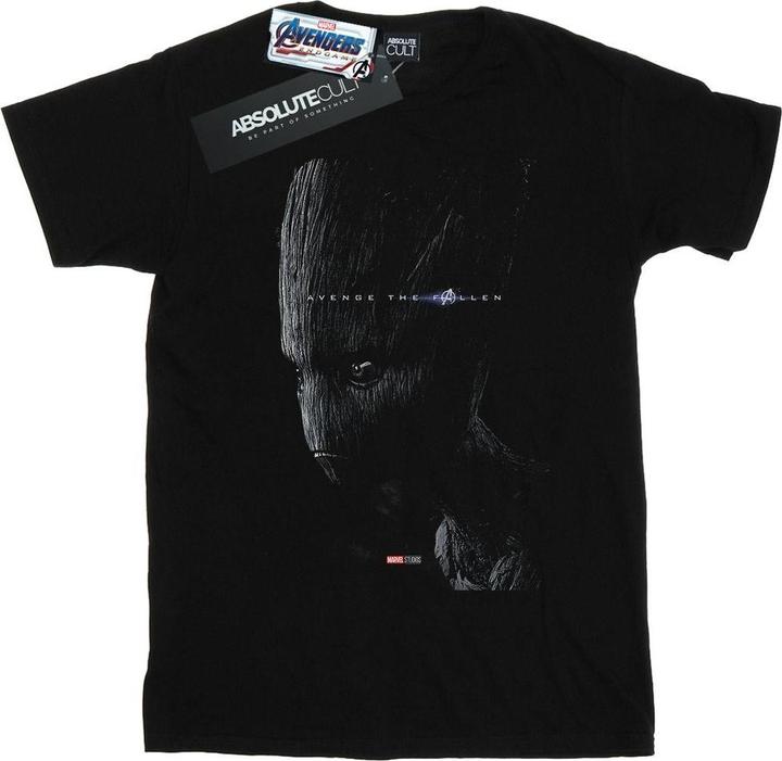Actual product image Womens/Ladies Avengers Endgame Avenge The Fallen Groot Cotton Boyfriend T-Shirt (S)