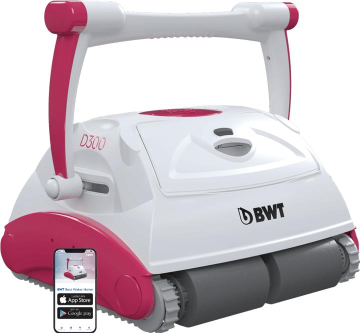 BWT Poolroboter D300 Plus | Reinigt Boden, Wand und Wasserlinie | App-Steuerung