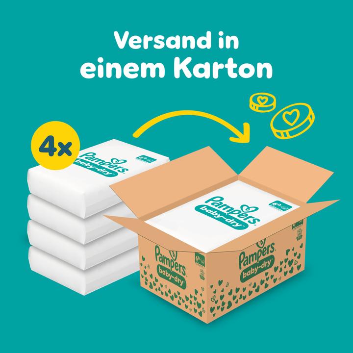 Productafbeelding Pampers Baby-Dry (Maat 6+., Maandelijks pakket, 144 Stuk)
