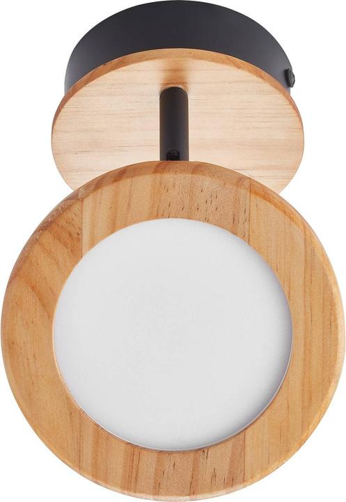 Actual product image Lindby Manel LED spotlight wood 1-light (280 lm)