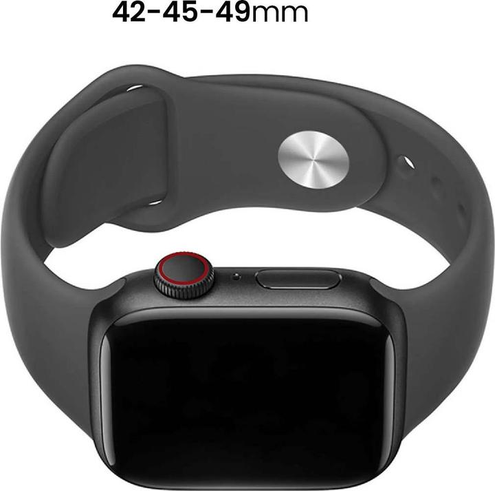 Produktbild Devia Armband Deluxe Sport für Apple Watch 49mm/ 45mm/ 44mm/ 42mm schwarz (Silikon)