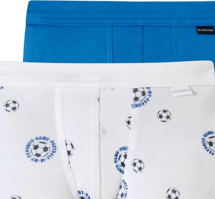 Image du produit Schiesser Lot de 6 shorts / pantalons Kids Boys à fines côtes en coton organique (98, paquet de 6)