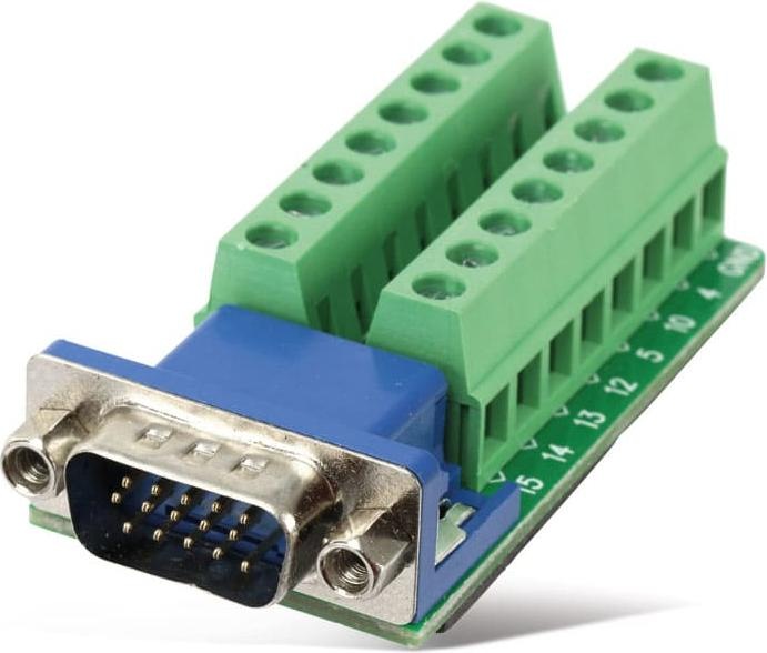 Produktbild Eneroid Sub-D Adapter, 15-polig, Stecker, 3-reihig / Schraubklemmen