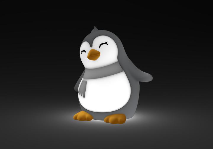 Image du produit Dhink Medium Nightlight Penguin Soft Touch Rechargeable