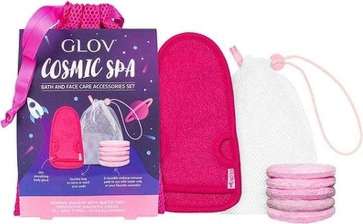 Glov Bamboo Body Scrubbing Glove and 5 Washable Makeup Remover Pads Gift Set - Pack of 2