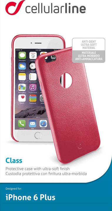 Actual product image Cellularline CLASS phone case, iPhone 6 Plus, red (Apple iPhone 6 Plus, Apple iPhone 6s Plus)