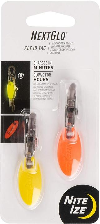 Actual product image Nite Ize NextGlo™ Key ID Tag - 2 pieces assort.