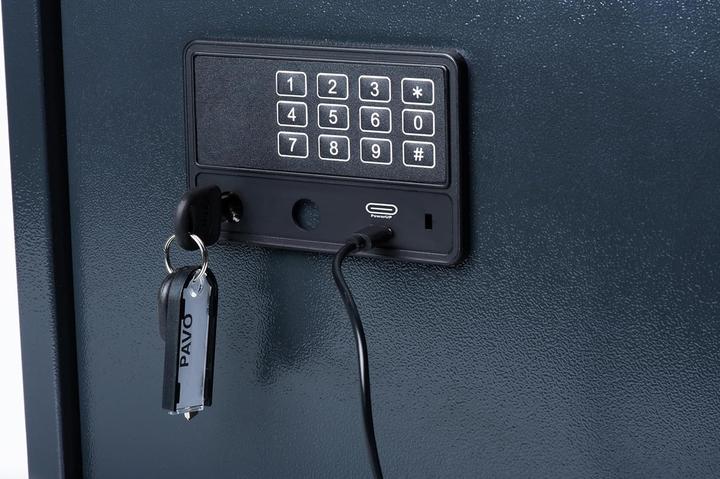 Actual product image pavo Advanced Schlüsseltresor grau mit 20 Haken Elektronikschloss