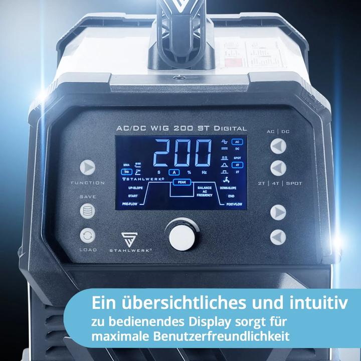 Immagine prodotto Stahlwerk Saldatrice combinata digitale AC/DC TIG 200 ST 200 A