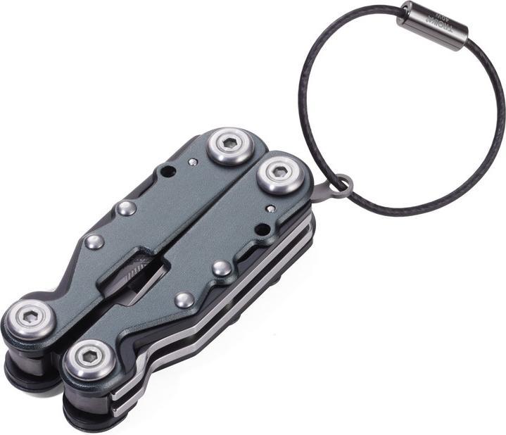 Actual product image Troika ARBEITSGERÄT mini multifunction tool with 10 functions, matt grey (10 Functions)