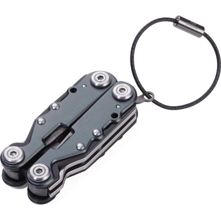 Troika ARBEITSGERÄT mini Multifunktions-Werkzeug mit 10 Funktionen, matt grau (10 Funktionen) (TOL42/GY)