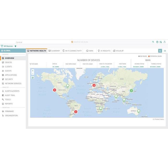 HPE E Aruba Central, Switch 8xx/9xx/10xxx, abbonamento avanzato, 3 anni, E-STU, Switch di rete