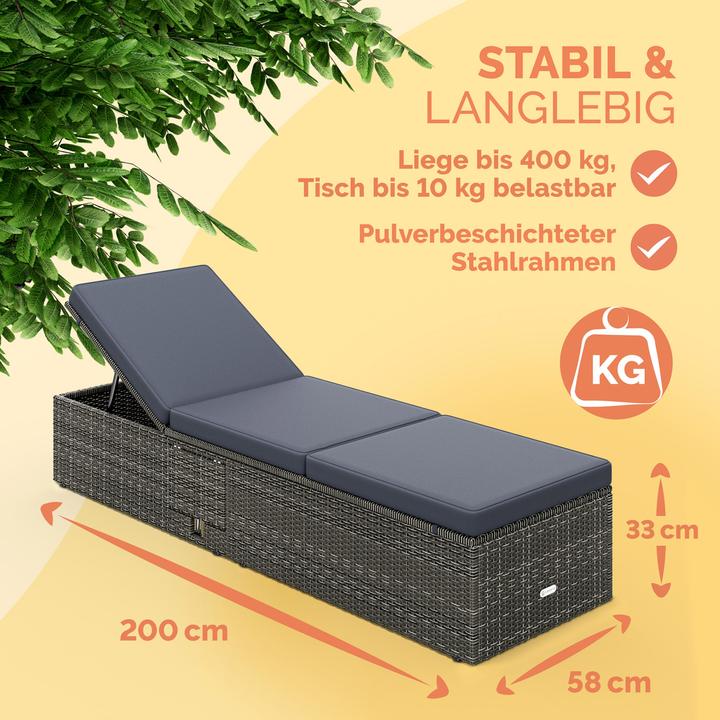 Image du produit Casaria Sonnenliege (200 cm)