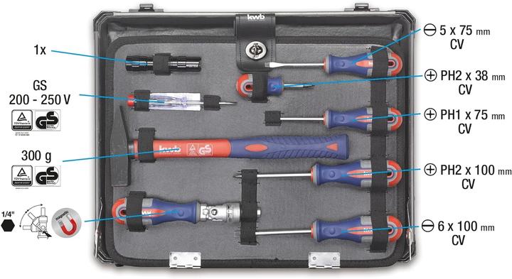 Produktbild kwb Werkzeugkoffer (99 Teile)