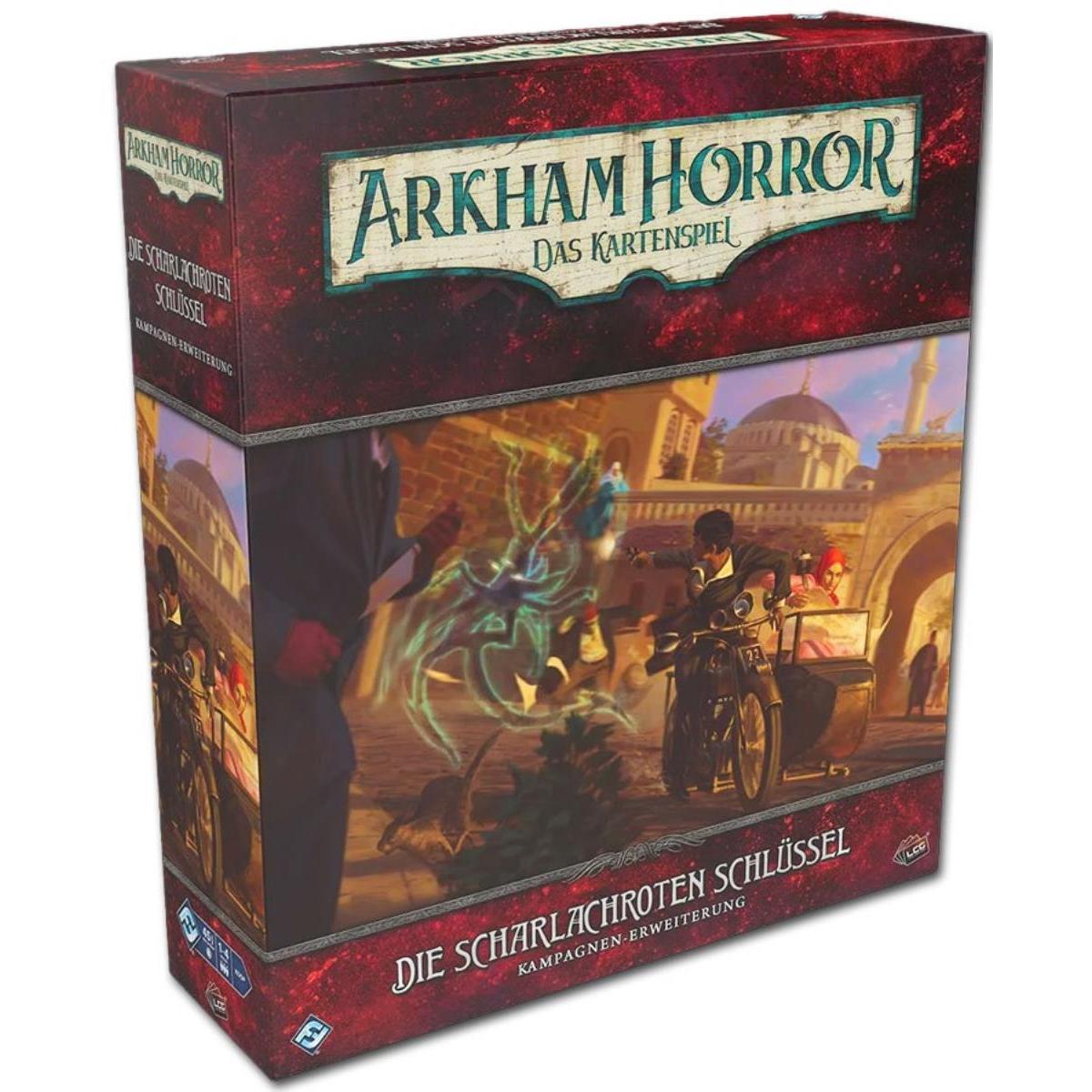 FFG FFGD1170 - Arkham Horror: Die scharlachroten Schlüssel, Kartenspiel (DE Kampagnen-Erweiterung) (Deutsch)