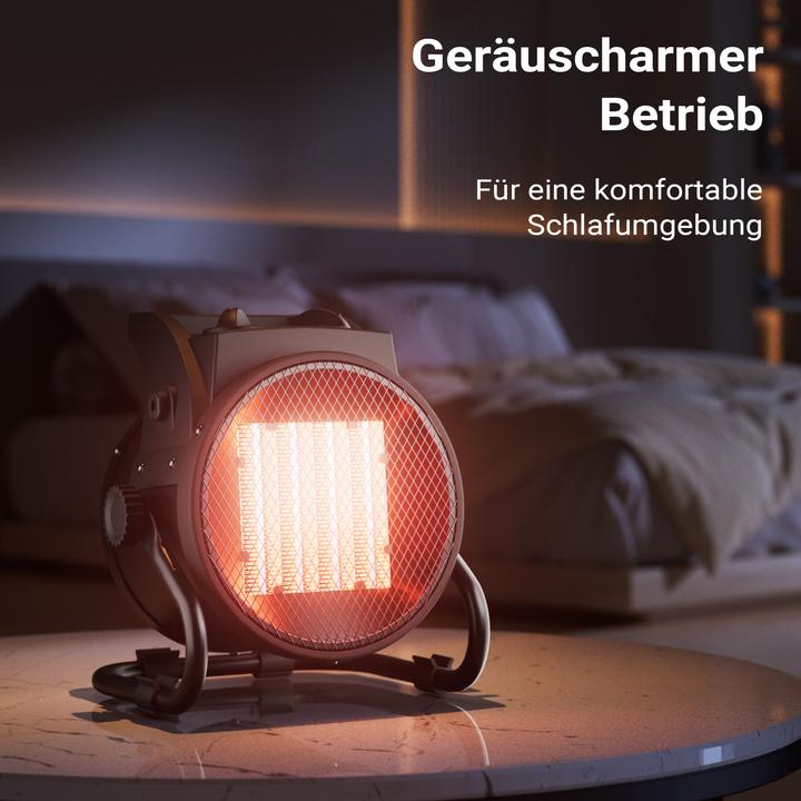 Produktbild Wiltec Keramik Heizstrahler 3kW Heizlüfter Heizgerät Schnellheizer Elektrisch (3000 W)