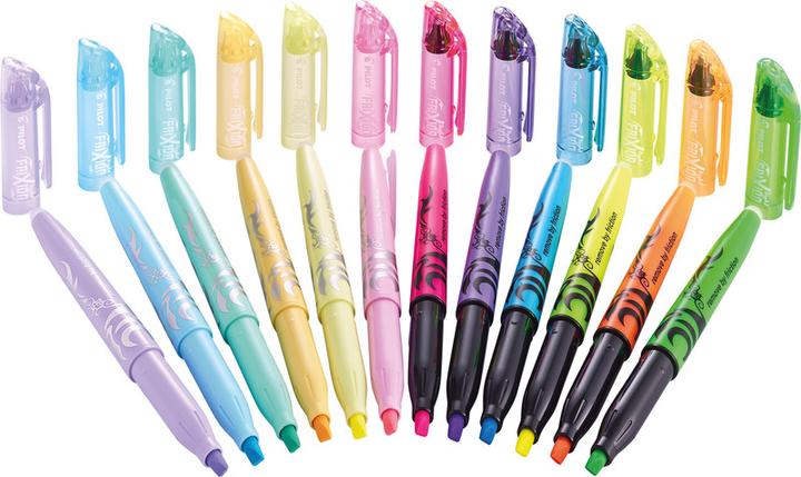 Produktbild Pilot Frixion Light soft x4 orange, pink, grn, blau - Wallet (Pastellblau, Pastellgelb, Pastellgrün, Pastellpink, 3.30 mm, 4 x)
