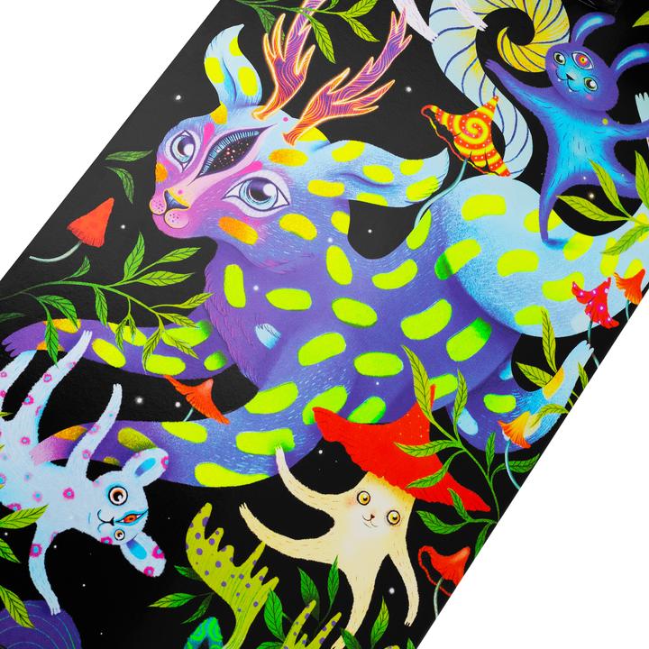 Actual product image Spokey Skateboard mit leuchtenden Ollie-Grafiken (30.98")
