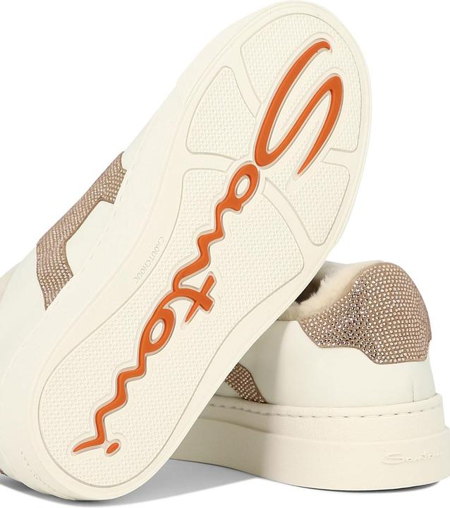 Immagine prodotto Santoni "Double Buckle" rhinestone-embellished sneakers (37)