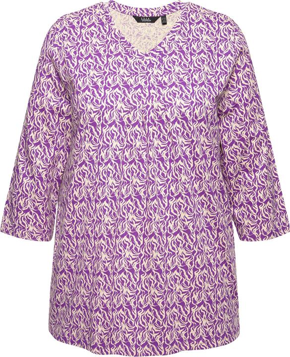 Actual product image Ulla Popken Graphic Print 3/4 Sleeve A-Line Tee (42, 44)
